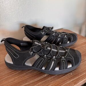 Adventuridge Trekking Sport Shoe Outdoors Hiking Trail Sandal Men's Sz 11 Black